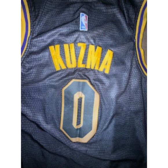 Men's Kyle Kuzma LA Lakers City Edition Nike Black Mamba Swingman Jersey Size 48 - Picture 4 of 6